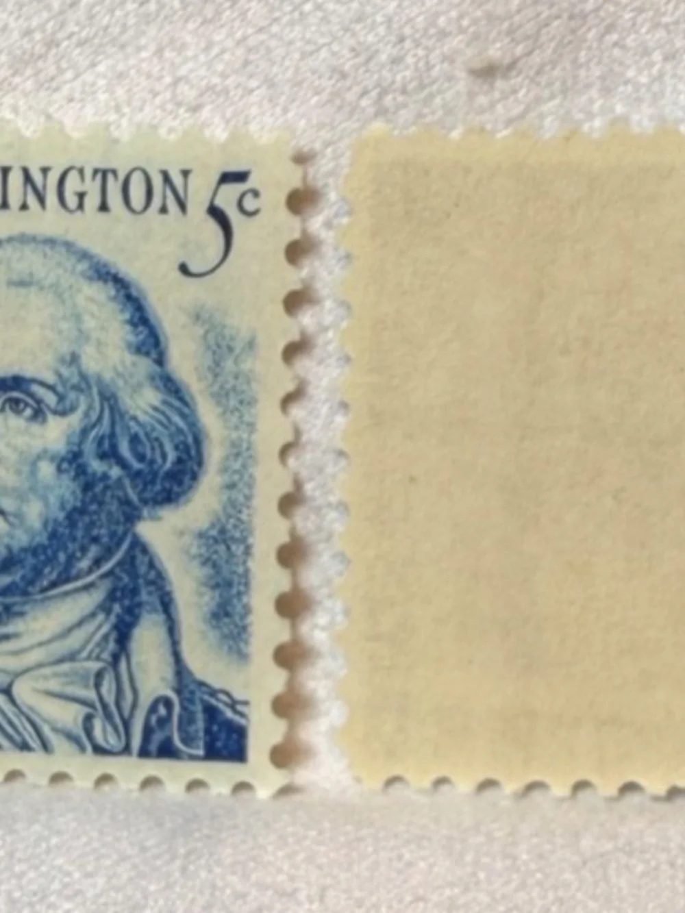 George Washington 5 Cent Blue Vintage 2 Rare (Unused) #206486141424